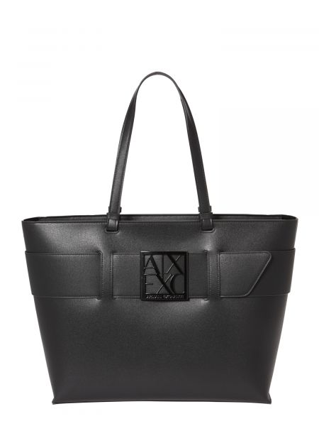 Nákupná taška Armani Exchange čierna