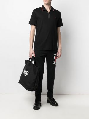 Polo con bordado Calvin Klein negro