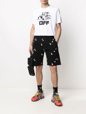Pantalones cortos deportivos con estampado Off-white