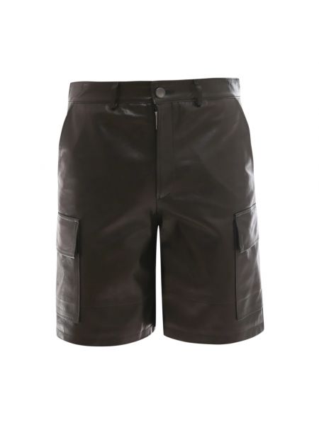Leder shorts Dfour schwarz