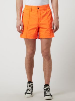 Bermudy z siateczką Calvin Klein Jeans pomarańczowe