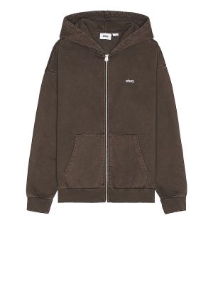 Hoodie Obey marron