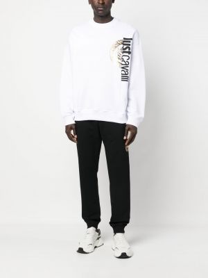 Sweatshirt mit print Just Cavalli weiß