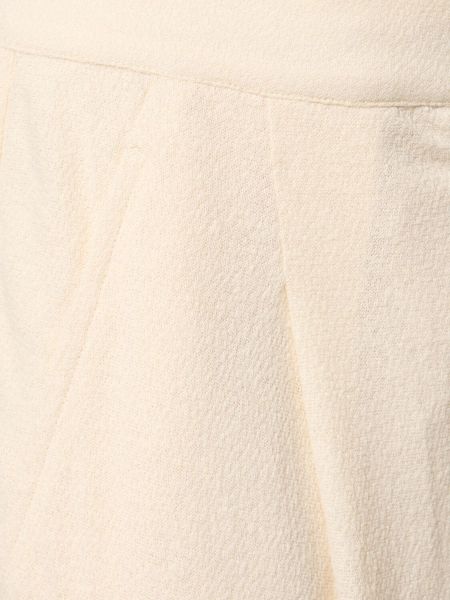 Pantalones rectos de lino Max Mara beige