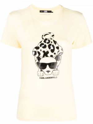 T-shirt Karl Lagerfeld gul