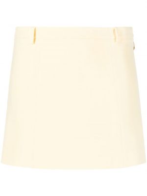 Mini suknja Patrizia Pepe žuta