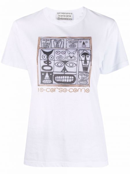 T-shirt à imprimé 10 Corso Como blanc