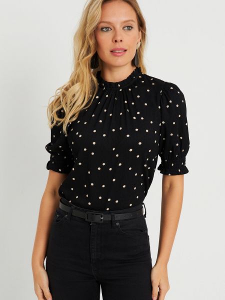Блуза на точки Cool & Sexy черно
