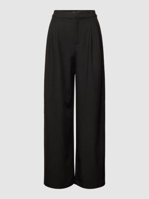 Spodnie w jednolitym kolorze Tom Tailor Denim czarne