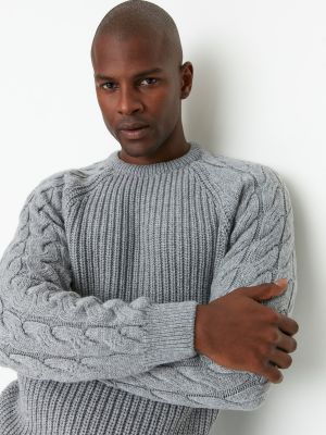 Sweter Trendyol szary