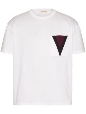 Kokvilnas t-krekls ar kabatām Valentino Garavani
