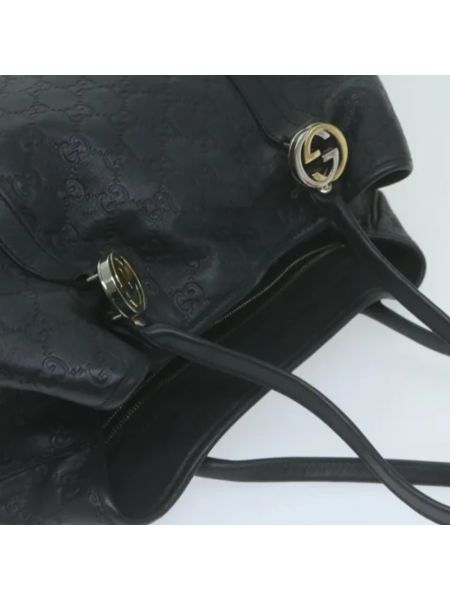 Bolsa de tela retro Gucci Vintage negro