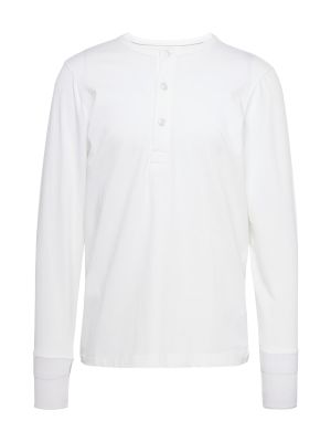 Tričko s dlhými rukávmi Knowledgecotton Apparel biela