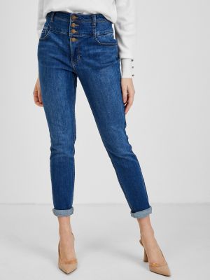 Priliehavé priliehavé skinny fit džínsy Orsay modrá