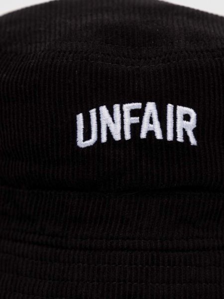 Pălărie de catifea cord din velur din bumbac Unfair Athletics negru