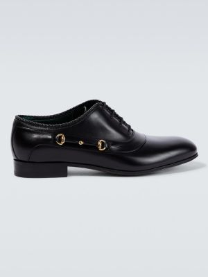 Iš natūralios odos oksfordo batai Gucci juoda