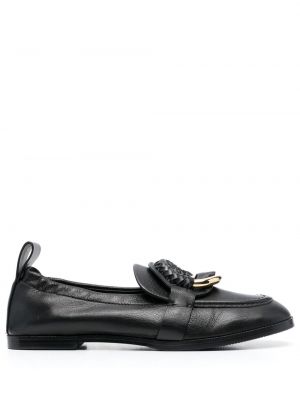 Nahast loafer-kingad See By Chloé must