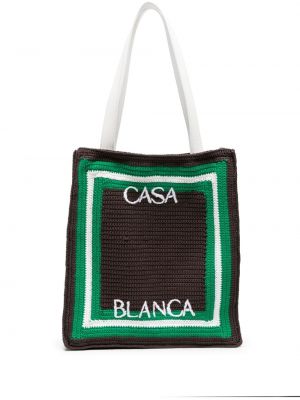Τσάντα shopper με κέντημα Casablanca