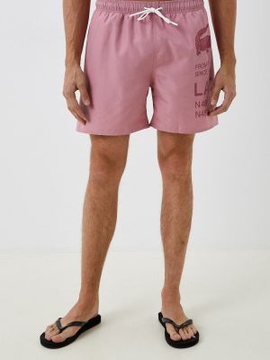 Розовые шорты Lacoste