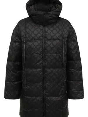Утепленная куртка Trussardi черная