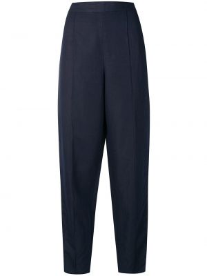 Pantalones de cintura alta Versace Pre-owned azul