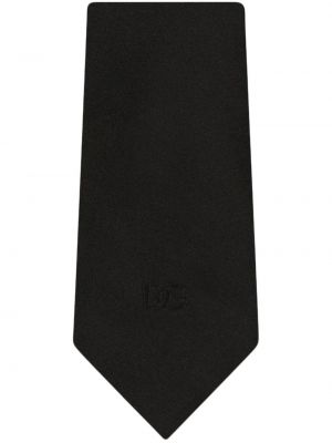 Μεταξωτή γραβάτα Dolce & Gabbana μαύρο