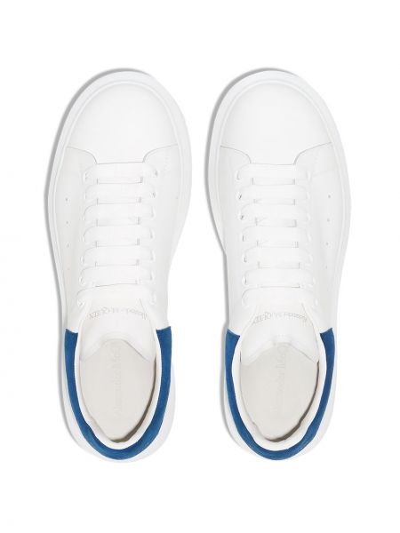 Sneakers di pelle oversize Alexander Mcqueen blu