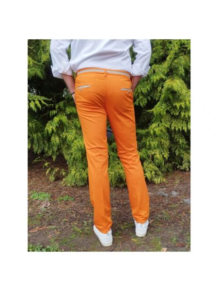Pantalones chinos slim fit Mason's naranja