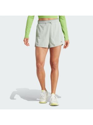 Shorts en coton Adidas argenté