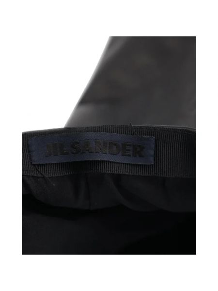 Falda de cuero Jil Sander Pre-owned negro