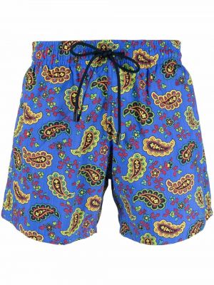 Paisley painettu shortsit Etro sininen