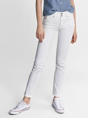 Kitsa lõikega teksapüksid Salsa Jeans valge