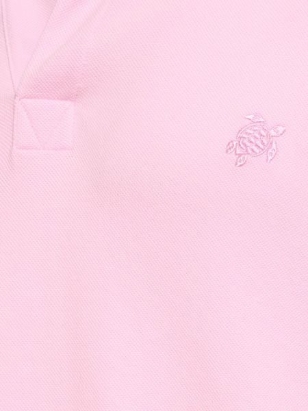 Polo con bordado de algodón Vilebrequin rosa