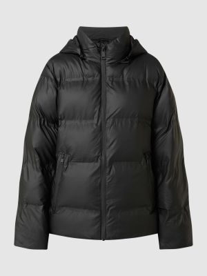 Pikowana kurtka z kapturem Neo Noir czarna