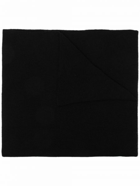 Pletený kašmírový vlněný šál Emporio Armani černý
