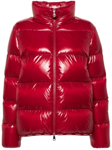 Kapitone ceket Moncler kırmızı