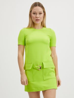 Džínové šaty Versace Jeans Couture zelené