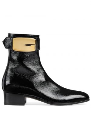 Ankle boots skórzane Gucci