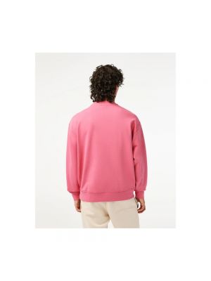 Bluza bawełniana Lacoste różowa