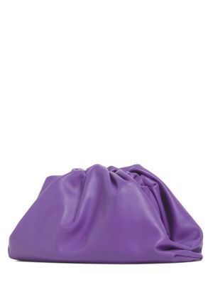 Borse pochette di pelle Bottega Veneta viola