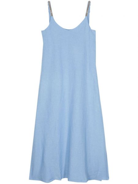 Μίντι φόρεμα 120% Lino μπλε
