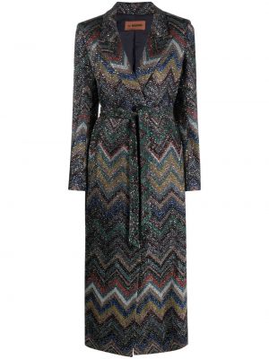 Paljett trenchcoat Missoni svart