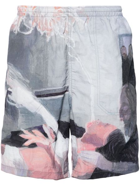 Pantaloni scurți cu imagine Undercover gri