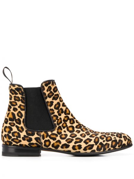 Chelsea boots mit print mit zebra-muster Scarosso schwarz