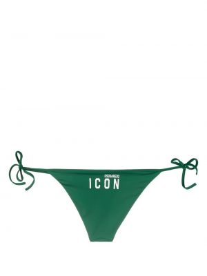 Bikini mit print Dsquared2 grün