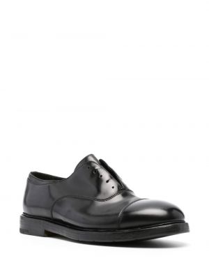Chaussures de ville à lacets en cuir en dentelle Premiata noir