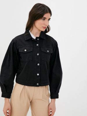 Джинсовая куртка Sisley, черная