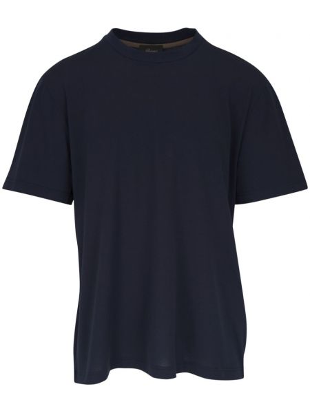 Bomuld t-shirt Brioni blå