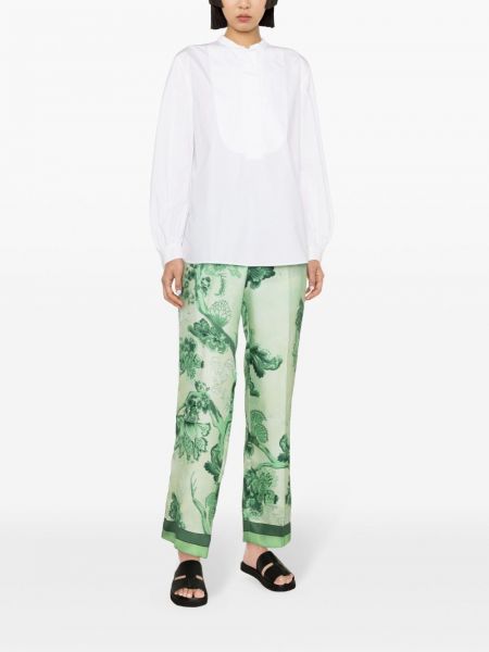 Pantaloni di seta For Restless Sleepers verde