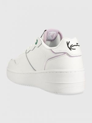 Bőr sneakers sarokkal sarokkal Karl Kani fehér